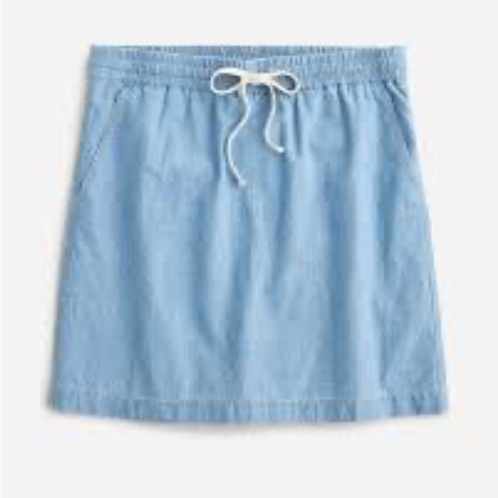 J. Crew Seaside chambray mini skirt, size large